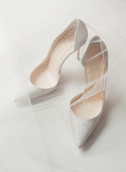 Chaussures de mariage blanches