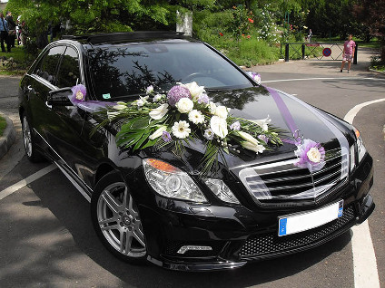 Décoration voiture mariage